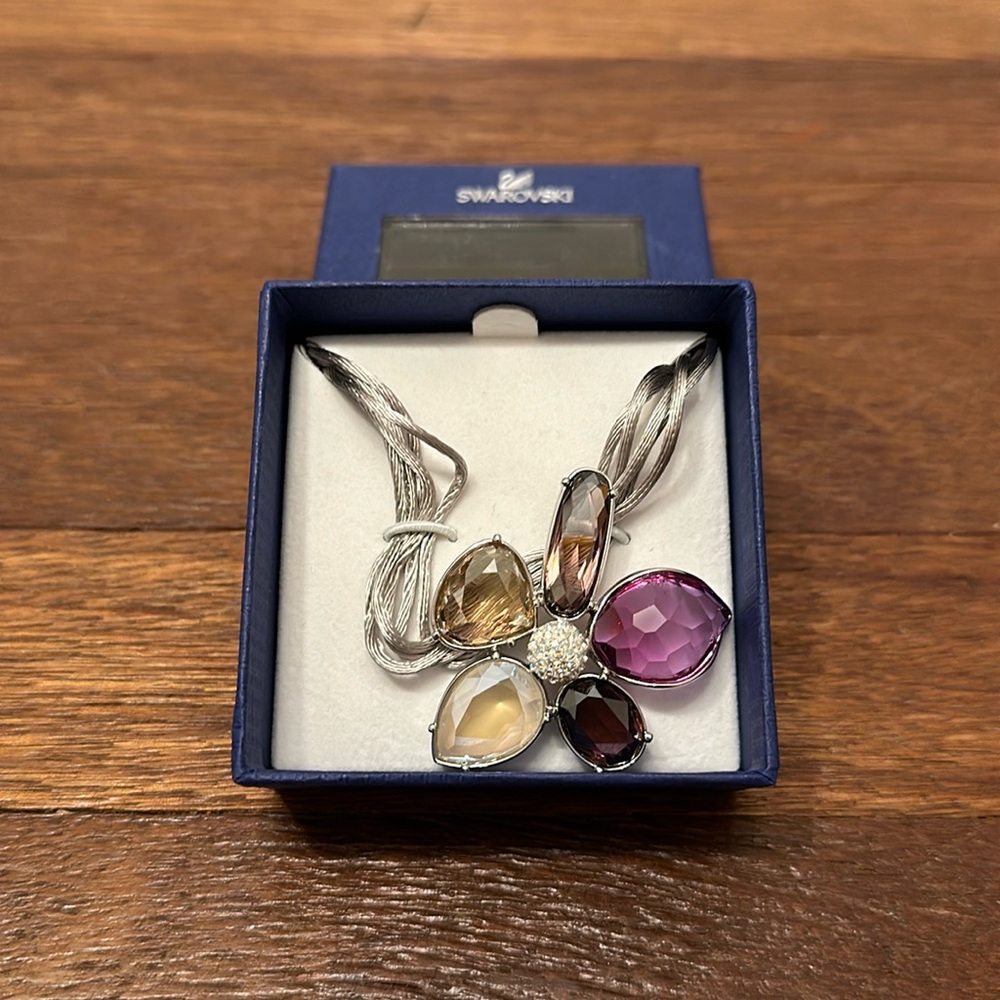 Swarovski Multicolor Flower Necklace